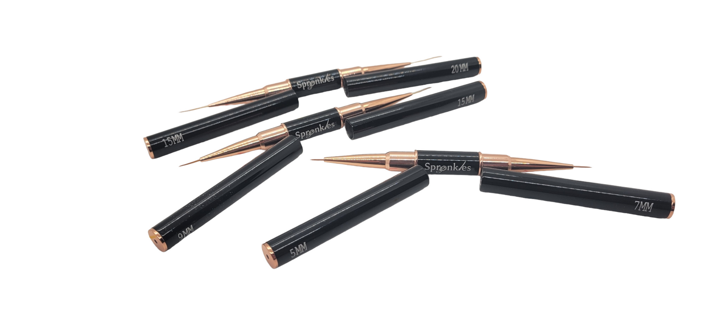 Black brush liner 9mm & 15mm